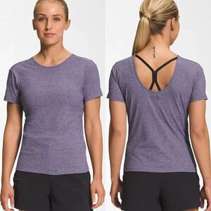 The North Face Lunar Purple Lean Strong Rib Tee Shirt Small New